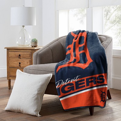 MLB Detroit Tigers 46&#34;x60&#34; Spirited Silk Touch Throw Blanket_1