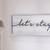 VIP Wood 63 in. Silver Lets Stay in Bed Sign - 3 of 4