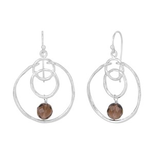 Silpada 'Golden Aura' Sterling Silver Smoky Quartz Drop Earrings - 1 of 4