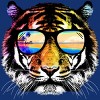Women's Design By Humans Summer Tiger By clingcling Racerback Tank Top - 2 of 2