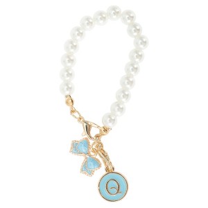 Unique Bargains Pearl Chain Bow Water Cup Pendant 1 Pc - 1 of 4