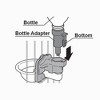 Richell Pet Water Rehydration Station, Gravity Fed Pet Water Station, includes Bottle and Dish | Crate Attachment, BPA Free - includes Water Bottle - image 3 of 4