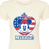 Women's - Disney - Minnie Flag Heart Fitted Graphic T-Shirt - 2 of 3