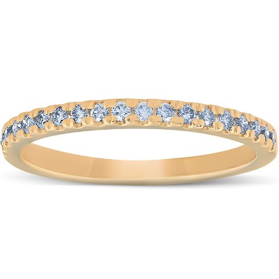 Pompeii3 1/4 Ct Lab Created Diamond EX3 Wedding Ring 10k Yellow Gold