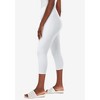 Jessica London Women's Plus Size Everyday Stretch Cotton Capri Legging - 4 of 4