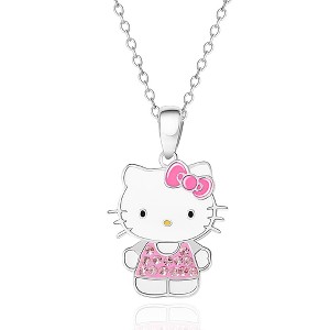Sanrio Hello Kitty Enamel Pendant - 18'' Chain, Authentic Officially Licensed - 1 of 4