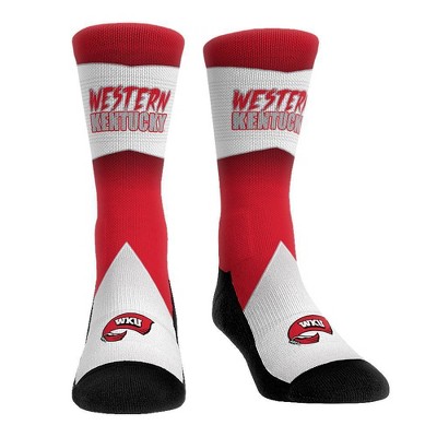 NCAA Western Kentucky Hilltoppers Adult Battle Call Crew Socks - L/XL