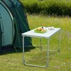 AZL1 Life Concept Folding Table Aluminum Lightweight Portable Easy Clean Adjustable Legs Compact Fold for Camping Home, Colorful, 26.79"*3.15"*27.19" - 2 of 4