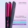 JOHN FRIEDA 2-in-1 Styler & Crimper – Ceramic Hair Straightener with 5 Temps, 390°F Max, Fast Heat-Up, Anti-Frizz, Versatile Styling - 3 of 4