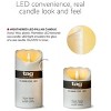 TAG Weathered Red Flameless LED Pillar Candle 3x6 - Everyday Wax Candle for Home Decor, Wipe Clean, Safe & Stylish - 3 of 3