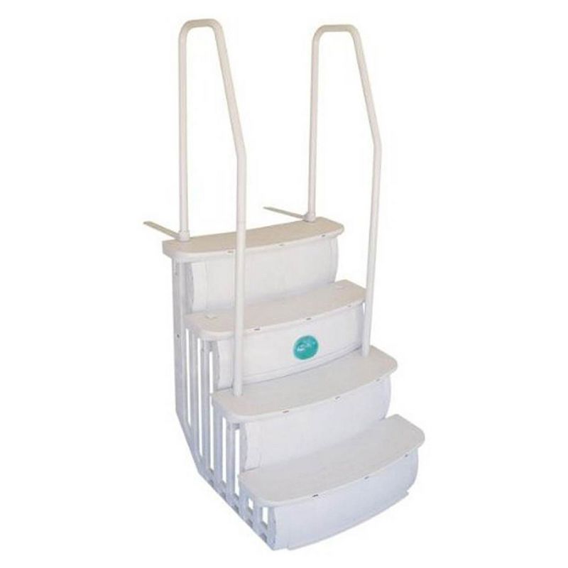 Main Access iStep Above Ground Pool Entry Steps Ladder w/ LED Light + 2 Weights, 1 of 7
