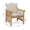 Karl Home Patio 4-Piece Wood Conversation Set - 4 of 4