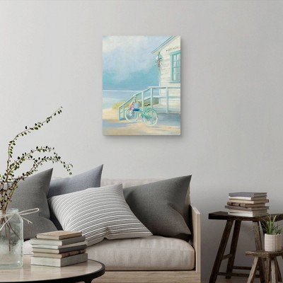 Morning Ride Coastal Scene Canvas Art Print, 22" x 28"