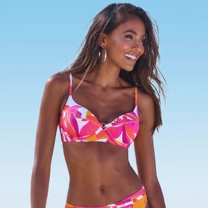 Women's Mix Print Underwire Bikini Swimsuit Top - LASCANA - 1 of 4