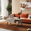 Lift Top Coffee Table for Living Room, Small Coffee Table with Storage,Hidden Compartment and Adjustable Shelf, Mid Century Modern,  Wood, Cherry - 2 of 4