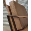 Signature Design by Ashley Garronmont Accent Chair, Caramel Top Grain Leather, Bronze Metal Frame, Modern Living Room Accent Chair - 2 of 4