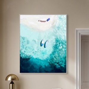 Art Remedy Island Getaway Shore Coastal Wall Art Print, 36" x 45 ...