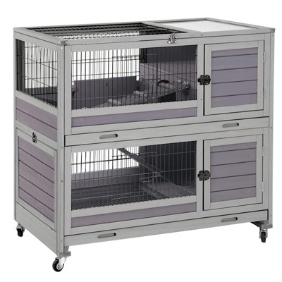 Aivituvin Rabbit Hutch | Outdoor Bunny Cage (Inner Space 14.1 ft²) -AIR18