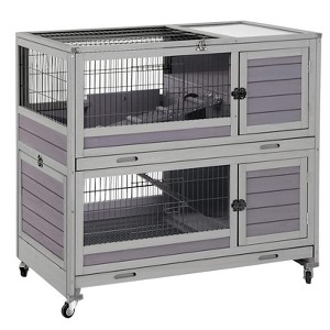 Aivituvin Rabbit Hutch | Outdoor Bunny Cage (Inner Space 14.1 ft²) -AIR18 - 1 of 4