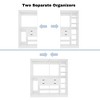 Aheaplus Set of 2 Freestanding Closet Organizer with Hanging Rods, 79''W Closet Organization with Drawers and Shelves - 3 of 4