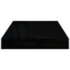 vidaXL Floating Wall Shelf High Gloss Black 15.7"x9.1"x1.5" MDF - 4 of 4