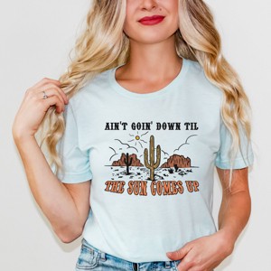Simply Sage Market Reto Ain't Goin' Down Short Sleeve Tee - 1 of 4