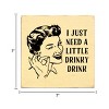 Slickblue Rustic Bar Decor Sign 7x7 – Solid Wood Plaque with Funny Quote, Shelf or Wall Display, 10 Color Options - 3 of 3