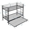 Kumasinova Metal Bunk Bed, Strong Steel Bed Frame with Safe Stairs, Modern Space-Saving Bunk Bed for Teens and Adults, 13" Under-Bed Storage - 4 of 4