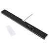 INSTEN Wired Sensor Bar compatible with Nintendo Wii / Wii U, Black / Silver - 2 of 4