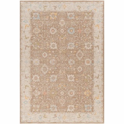 Mark & Day Atlantic 6'7"x9'6" Rectangle Woven Indoor Area Rugs Brown: Stain-Resistant, Pet Friendly, Traditional Decor