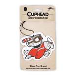 Just Funky Cuphead Airplane Hanging Air Freshener for Cars | New Car Scent