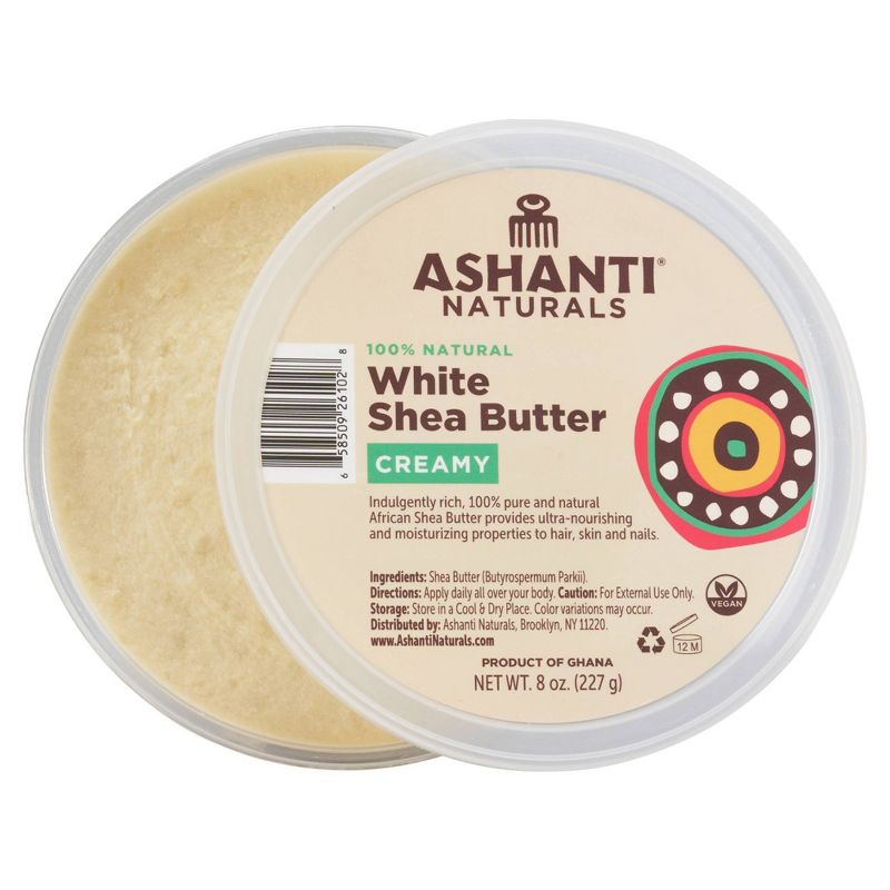 Ashanti African Creamy Shea Butter Anti-Frizz Treatment - White - 8 fl oz, 1 of 7