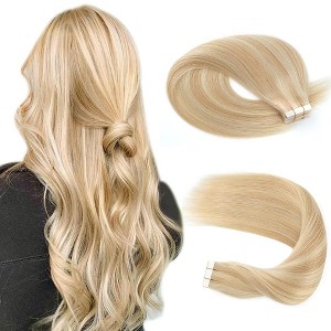 P18/613 Highlight Blonde 26 Inch Tape In Hair Extensions 50g For Women Thin Hair 20 Pcs/Pack Jessie's Wig - 1 of 4