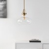 Salud 14" Pendant - PND4169 - Brass/Clear - Safavieh - 3 of 4