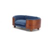 Grungis Oval Velvet Dog Bed with Solid Wood Legs and Bent Wood Back,Pet Bed Sofa for Small and Medium Dogs - 4 of 4