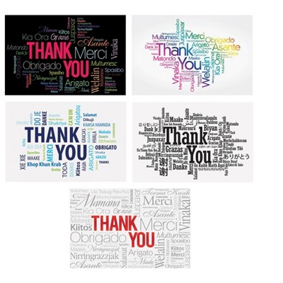 Better Office Thank You Cards with Envelopes 4" x 6" Assorted Colors 100/Pack (64523)