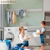 Wall Mounted Clothes Rack, Indoor Outdoor Folding Drying Rack, Retractable Towel Rack, for Laundry, Bathroom, Balcony - 2 of 4