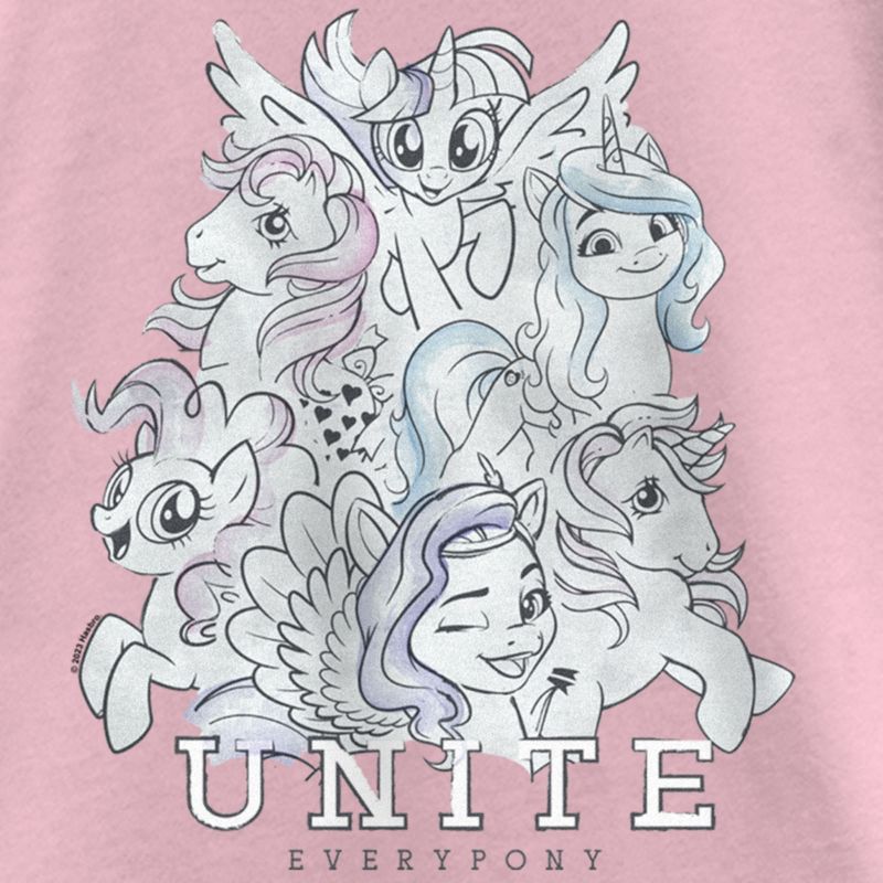 Girl's My Little Pony: Friendship is Magic Unite Everypony Group Portrait T-Shirt, 2 of 5