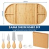 GustoWave Charcuteri Board and Serving Set, Bamboo Cheese Board with Knife Set, Magnetic Long Charcuteri Boards Gift Set for Serving Food, Snack - 2 of 4