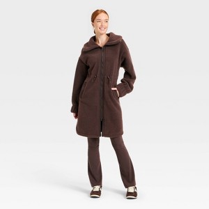 Women's Long High Pile Jacket - All In Motion™ - 1 of 4