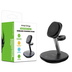 AmpNergy MagStance 3-in-1 Wireless Charging Stand - Black - 1 of 4