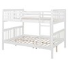 PAGED Full over Full Bunk Bed with Drawers, Wooden Bed Frame with Ladder and Guardrail, Modern Loft Bed for Kids, Teens, Adults - 3 of 4