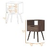 NicBex 15.75 inch Wide Nightstand with 1 Drawer,Modern Side Table with Four Legs and One Open Shelf,Bedside Table for Bedroom,Living Room - 3 of 4