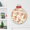 Gingerbread Christmas Pattern IA Hanging Ornament Artboard - 2 of 2