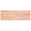 vidaXL Table Top Light Brown 47.2"x15.7"x(0.8"-1.6") Treated Solid Wood Oak - 3 of 4