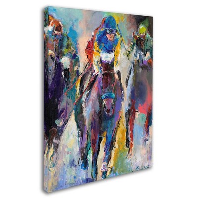 Trademark Fine Art -Richard Wallich 'Jockeys' Canvas Art