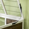 ORRD Wooden Rabbit Hutch Indoor, Elevated Guinea Pig Cage with Run, Removable Tray & Lockable Doors, Coffee - 2 of 4