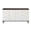 Acme Furniture 66.5" Carena Decorative Storage Drawer White & Brown Finish: 5-Drawer Wood Composite, No Assembly Required - 4 of 4