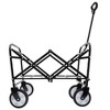 NAYSAYE Wagons Collapsible Utility Cart with Dual Layer Storage for Outdoor Activities, Black, 25.98"*17.32"*37.4" - 2 of 4