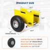 Slab Dolly with 10" Rubber Inflatable Tires,Panel Dolly 600 Lbs Capacity,Adjustable Drywall Mover for Drywall Sheets Door Transport All Terrain - 3 of 4